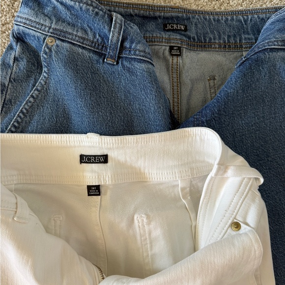 J Crew tall slim wide jean with stacked buttons - two pairs, size 28T - Picture 3 of 8